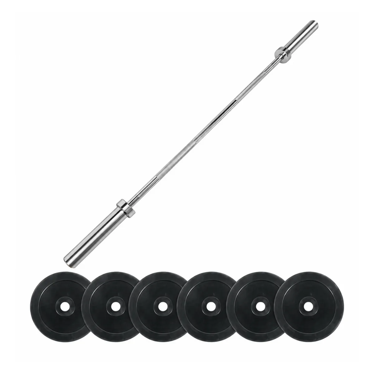 135KG Weights Set 15KG Olympic Barbell with 120KG Rubber Weights