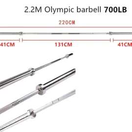 2.2M 700LB Olympic Barbell, a sturdy choice for heavy-duty workouts.