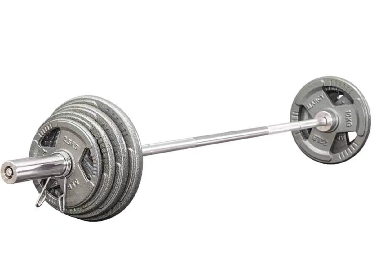 Marcy 72 Inch Standard Barbell 62KG Weights Set Olympic Barbell
