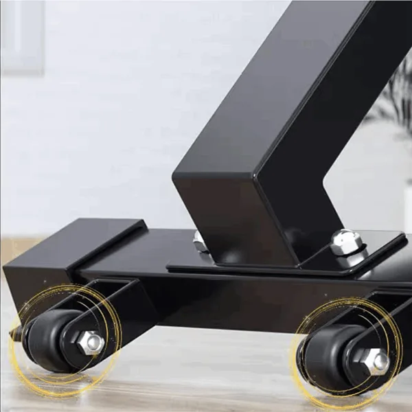 Gym machine with wheels