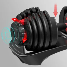 24kg Dumbbell fixing directions - Black