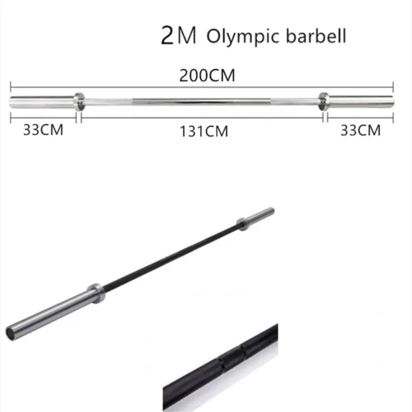size details of 2m barbell