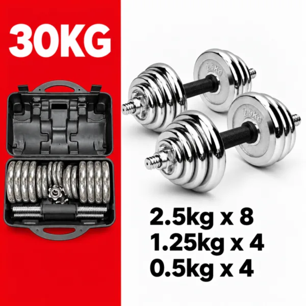 30KG Chrome Weight Set4
