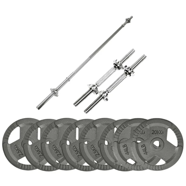 75kg Weight Set Barbell + Metal Dumbbells Set 75kg Weight Set Barbell and Metal Dumbbells Set