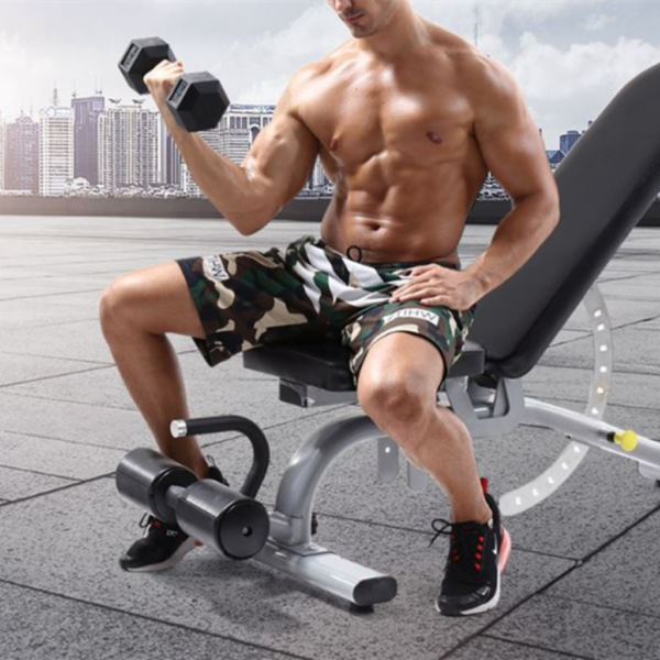 Adjustable Workout Bench function display