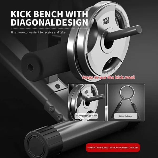 Bench with Leg Extension with Part Details