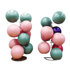 Boxing Bag Stand with yoga ball display