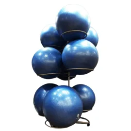 Boxing Bag Stand with yoga ball display