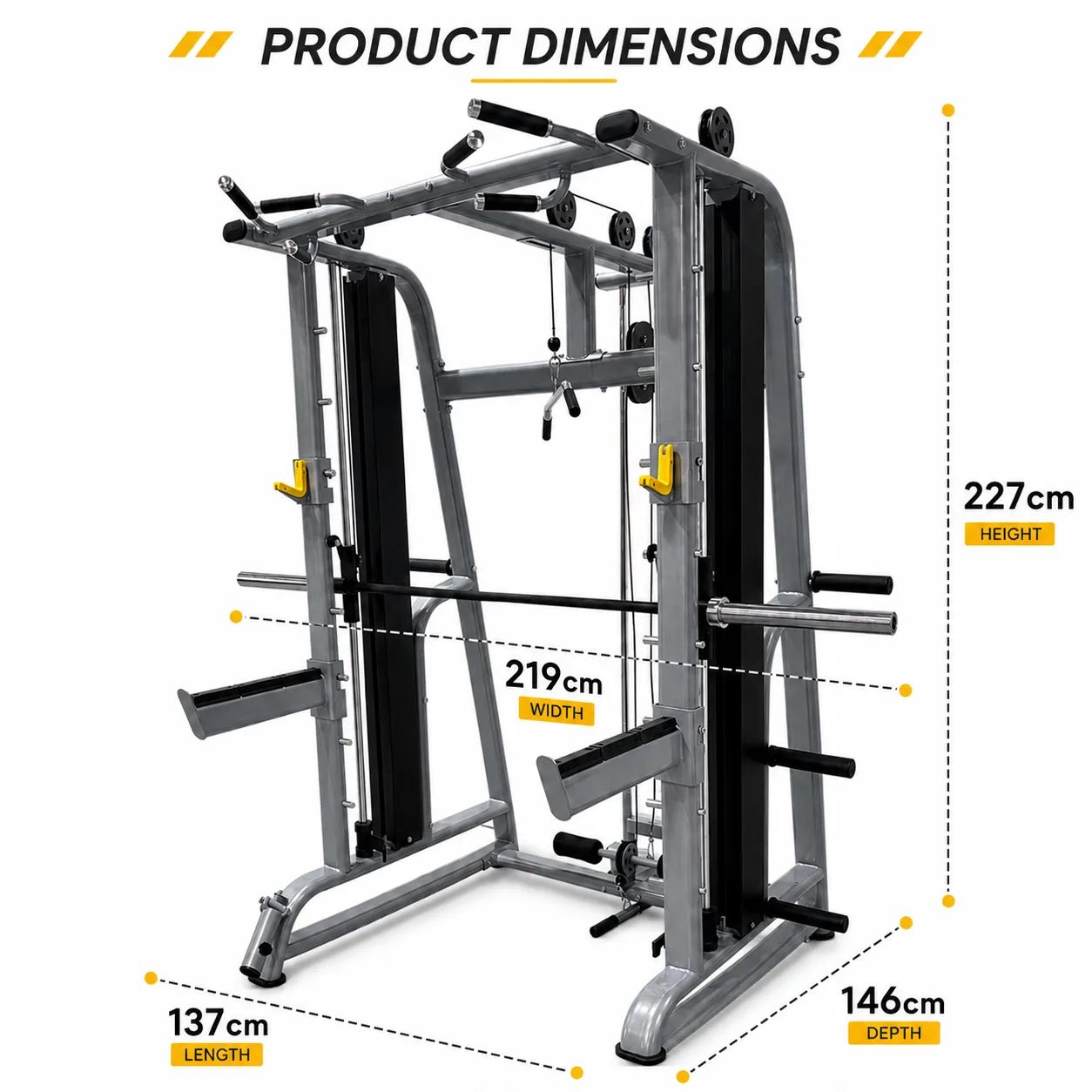 Smith Machine Model 8 Size updated