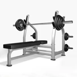 Commercial Flat Bench | 100KG Weight Plates Package - Image 6