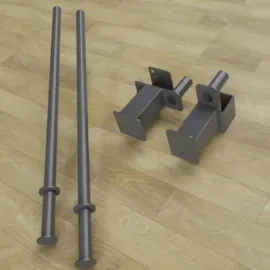 J hook and safety bar of the rack