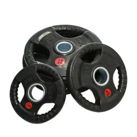 Red Weight Plate Set, a stylish addition to your home gym.