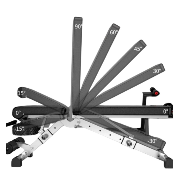 Q5 FID Weight Bench - Folding positions