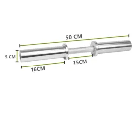 Olympic Dumbbell Bar 50cm Long - Image 2