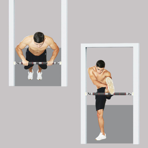 A man exercising with a Pull Up Bar