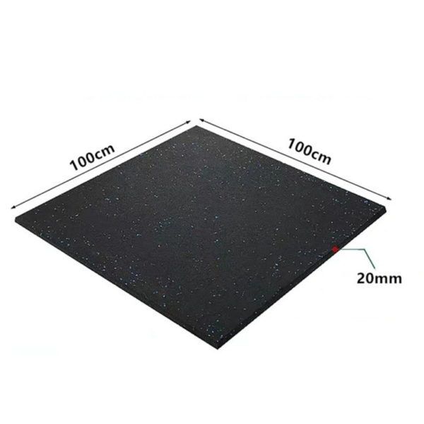Rubber Flooring Mats 100x100cm-15mm Size