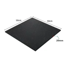 Rubber Flooring Mats 100x100cm-15mm