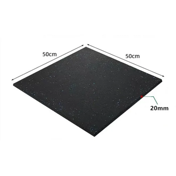 Rubber Flooring Mats 100x100cm-15mm