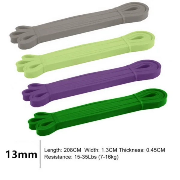 Four 13mm resistance bands