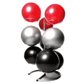 Boxing Bag Stand with yoga ball display