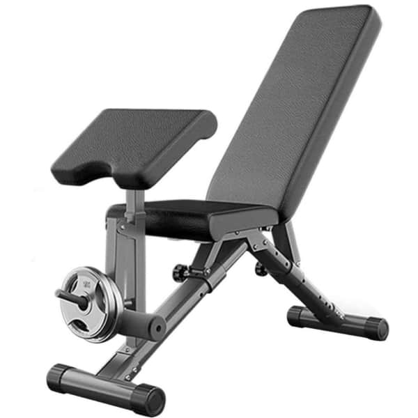 Weights Bench With Leg Curl Extension