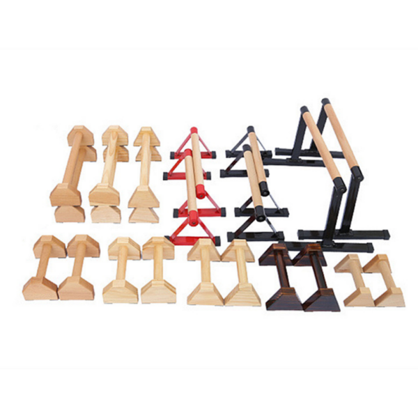 Wooden Parallettes display