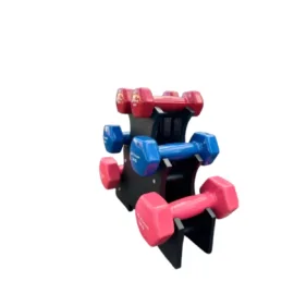 Dumbbell Set 2-4KG Hex Dumbbells with Stand - Image 4