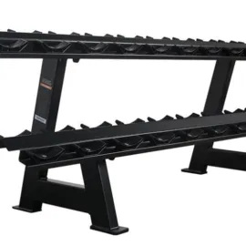 Two-Tier 10 pair Commercial Use Dumbbells Rackwith dumbbell