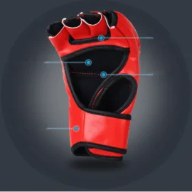 Boxing Gloves | Half Finger Kick Boxing Gloves - Image 3