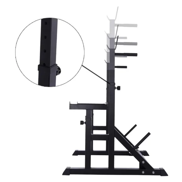 Part of bench press rack