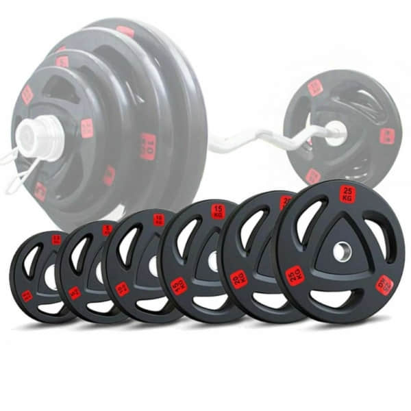 Rubber Coated Grip Weights Set