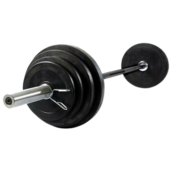 68kg Weights Set | Olympic Barbell + Rubber Weights