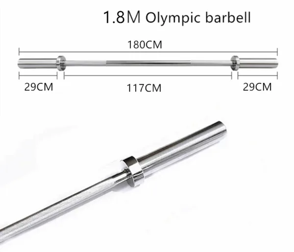 size of barbell 1.8m Olympic barbell