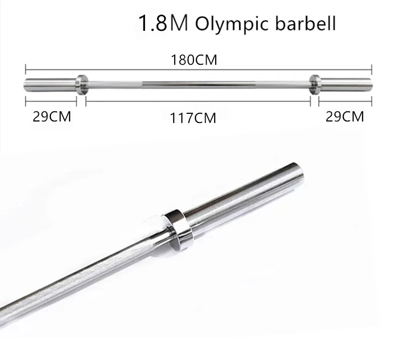 size of barbell 1.8m Olympic barbell