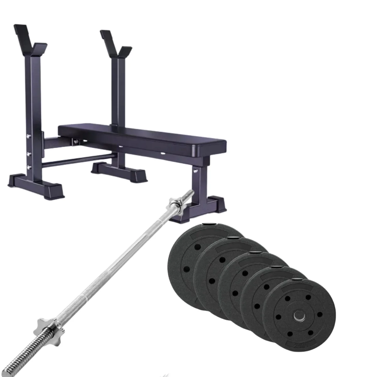 Bench with 35KG Barbell Set| Home Gym Workout