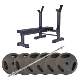 Bench with 35KG Barbell Set| Home Gym Workout - Image 1