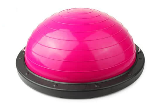 BOSU Ball | Balance Ball With Straps Flat – Pink