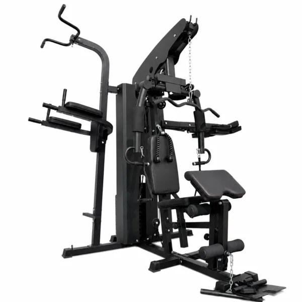 Multi-Function 3 Station Home Gym with 75kg Weights