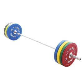 170kg Bumper Weights Set | Olympic Barbell+Rubber Bumper Weights