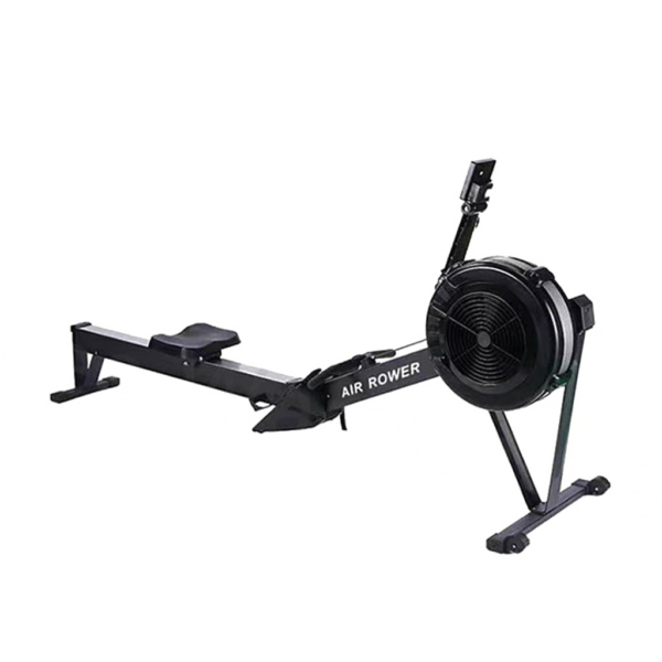 Air rowing machine for home use
