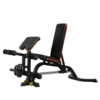 Weights Bench Solid Frame Curl Bar&Leg Extension