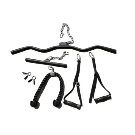 Multi-Function 3 Station Home Gym with 75kg Weights with attachments