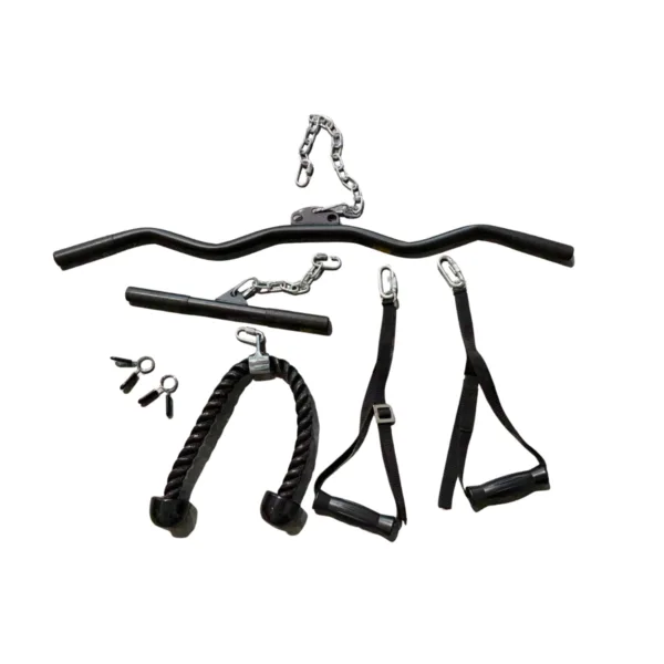 Multi-Function 3 Station Home Gym with 75kg Weights with attachments