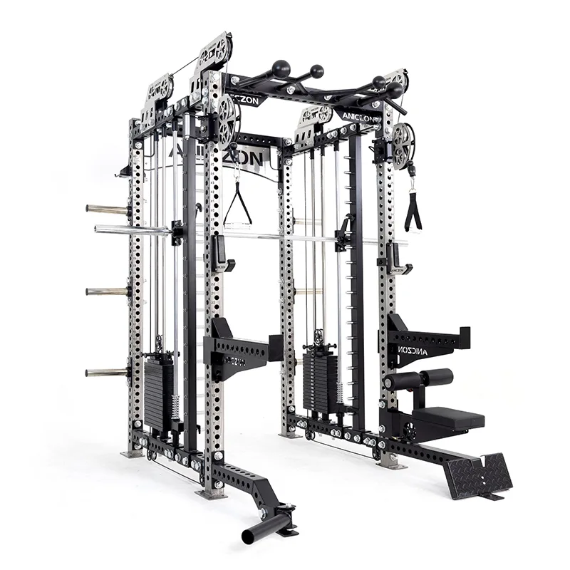 Smith Machine｜Multifunction Power Cage with Lat Pulldown System