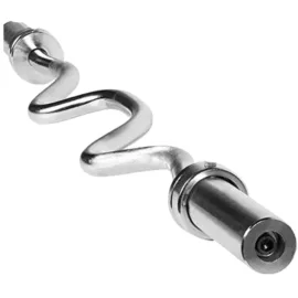 Olympic Curl Bar｜1.2m Silver - Image 4