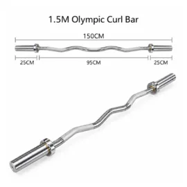 1.5m Olympic EZ Curl Bar size