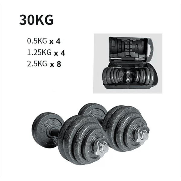 30kg Metal Weight Set Detail Display .