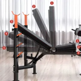 Adjustable Bench with Rack For Home Gym - Image 4