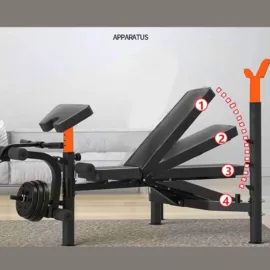 Adjustable Bench with Rack For Home Gym - Image 7