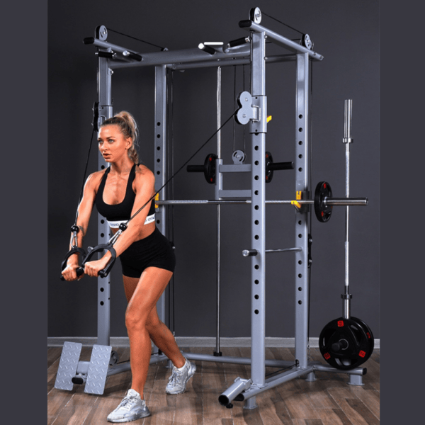 Multi Power Cage+300lb 15kg Barbell